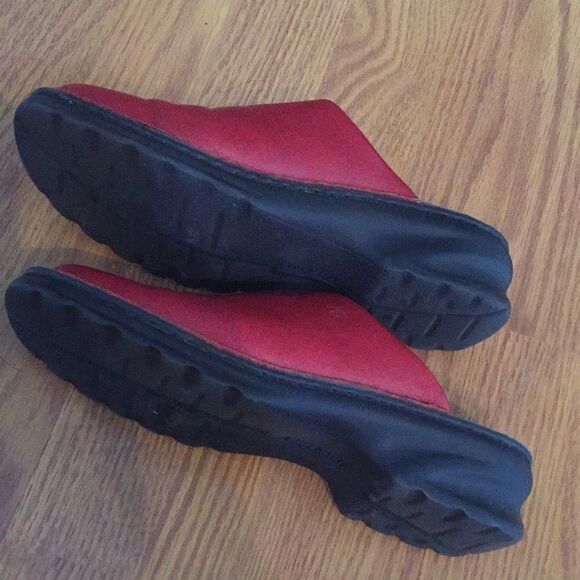 Josef seibel red leather clogs sz 41 - Picture 3 of 6